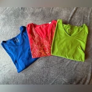 Bundle of 3 Chico's and Kim Rogers Tops